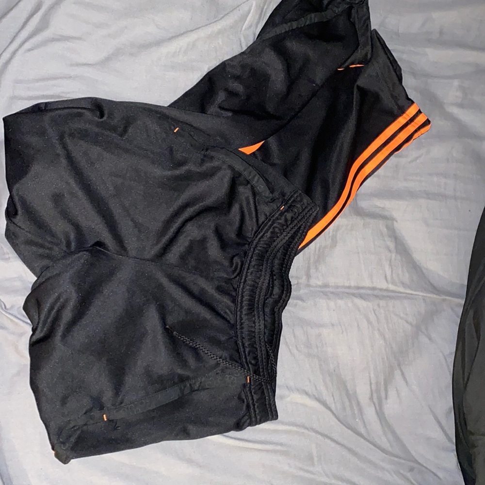 Black Adidas sweatpants